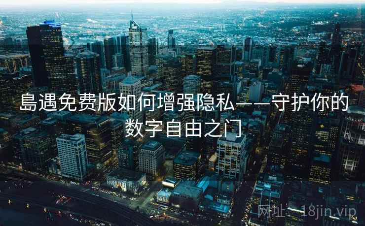 島遇免费版如何增强隐私——守护你的数字自由之门