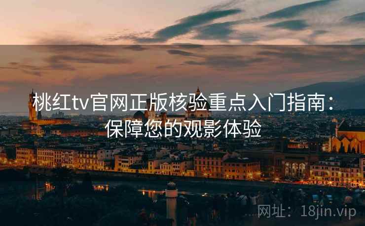 桃红tv官网正版核验重点入门指南：保障您的观影体验