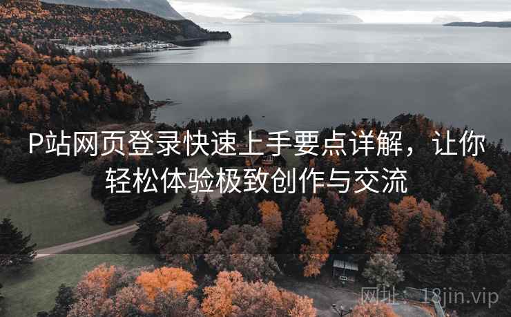 P站网页登录快速上手要点详解，让你轻松体验极致创作与交流