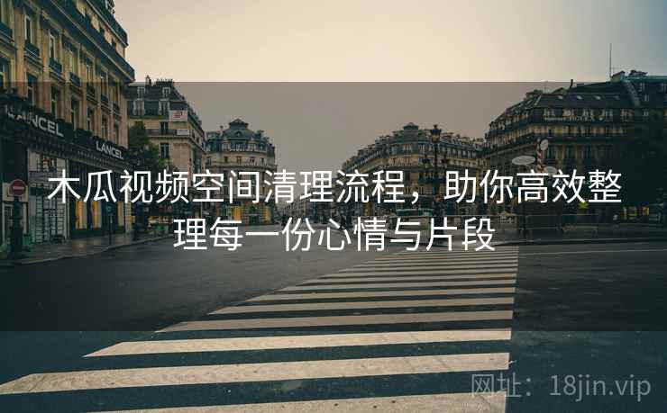 木瓜视频空间清理流程，助你高效整理每一份心情与片段