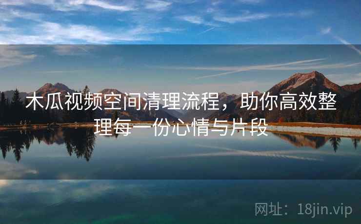木瓜视频空间清理流程，助你高效整理每一份心情与片段