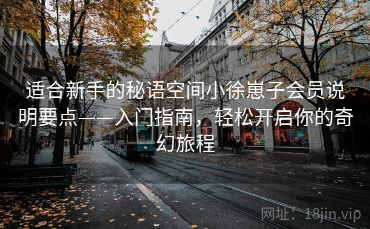 适合新手的秘语空间小徐崽子会员说明要点——入门指南，轻松开启你的奇幻旅程