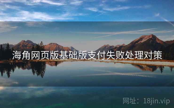 海角网页版基础版支付失败处理对策