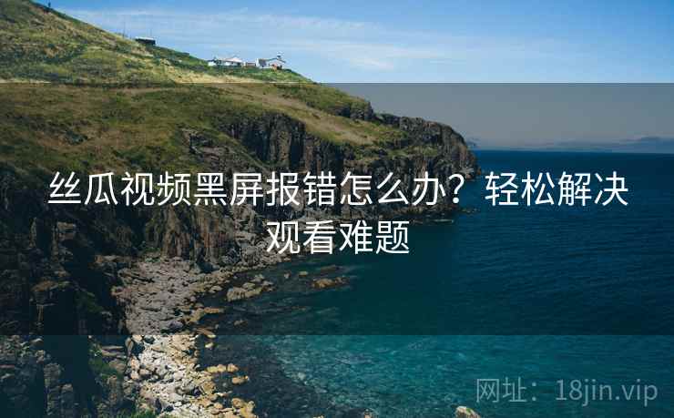 丝瓜视频黑屏报错怎么办？轻松解决观看难题